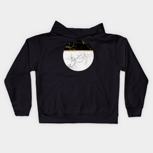 Marble and Gold Kids Hoodie